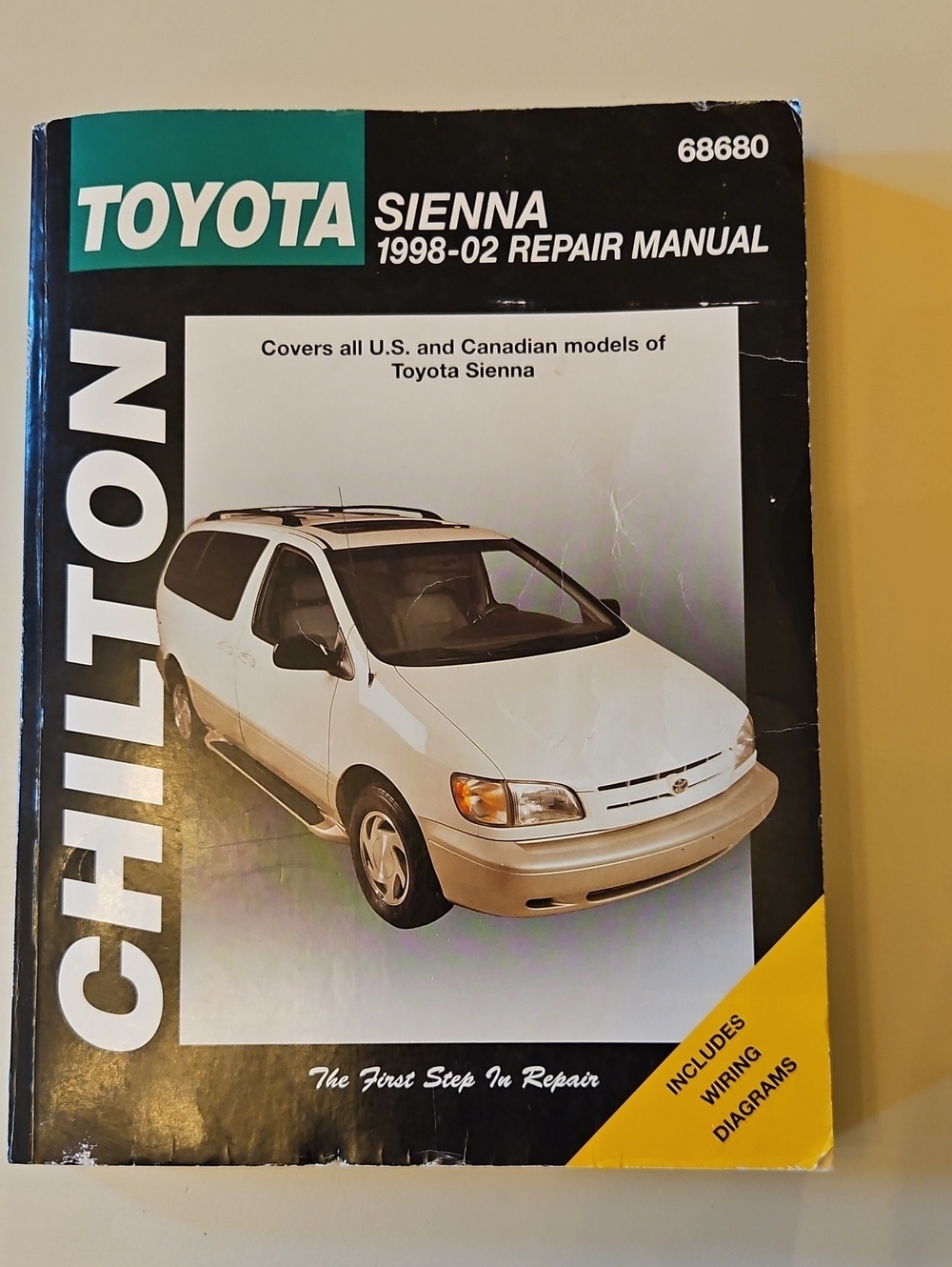 Chilton Toyota Sienna 68680 1970-88 Repair Manual